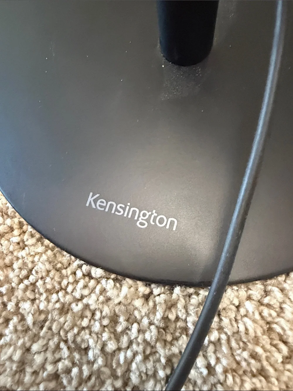 Telescoping Ring LED Light Desk Stand - Black/White- Kensington